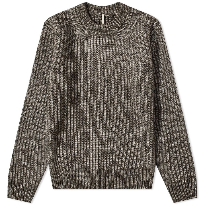 Photo: Sunflower Men's Field Chunky Crew Knit in Brown