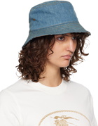 Burberry Blue Denim Bucket Hat