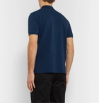 Fendi - Slim-Fit Logo-Embossed Cotton-Piqué Polo Shirt - Blue