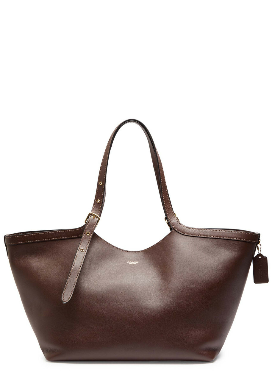 Coach Gramercy Grained Leather Tote - Brown - One Size