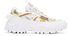 Versace Jeans Couture White Hiker Low Top Sneakers