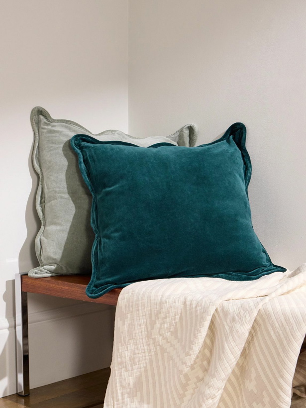 Photo: The Conran Shop - Scallop Cotton-Velvet Cushion