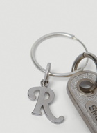 Raf Simons - Key Pendant Hoop Earring in Silver