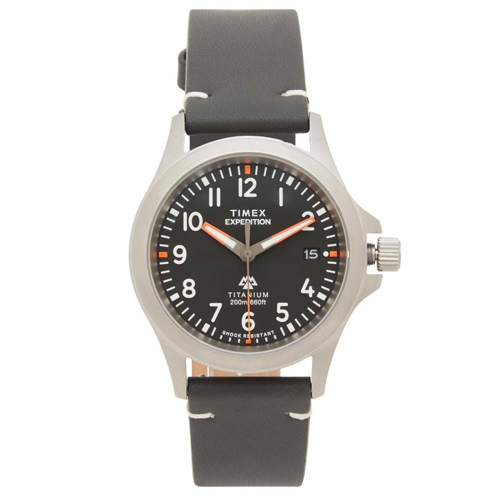 Photo: Timex Expedition Titanium QA 38mm Watch in Black 