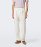 Canali Linen and silk slim pants