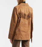 Rixo Fringed suede jacket
