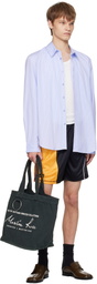 Martine Rose Black & Yellow Collage Football Shorts