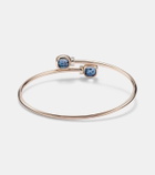 Pomellato Nudo 18kt gold bangle with topazes and diamonds