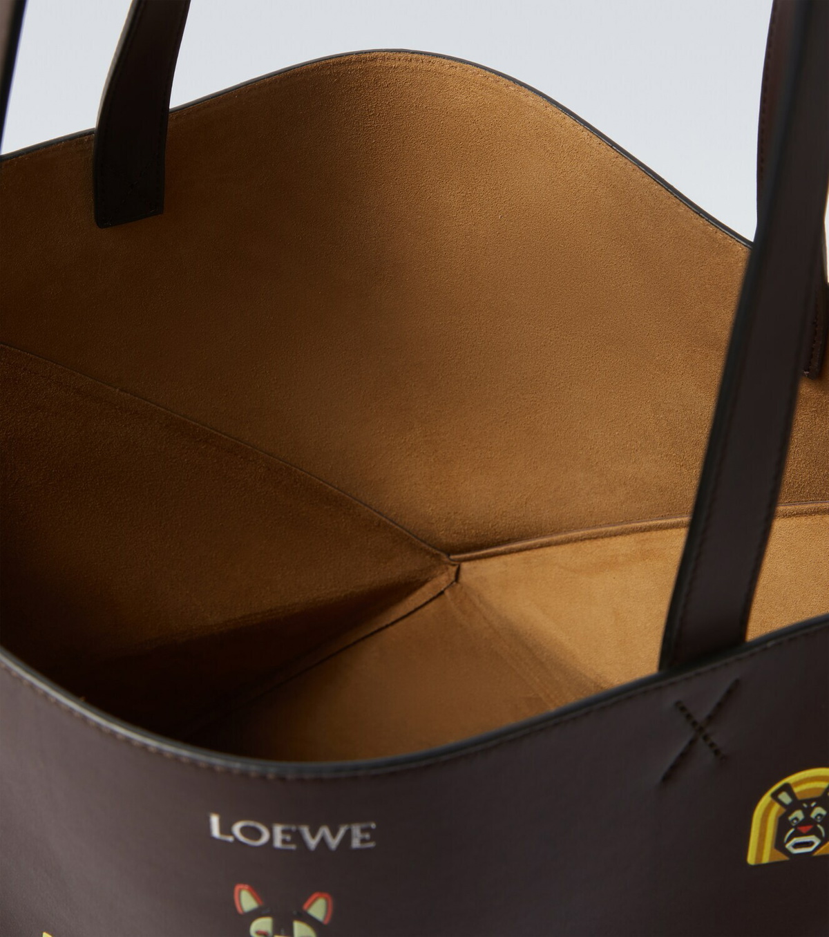 Loewe x Louis Wain Puzzle Fold Cats leather tote bag