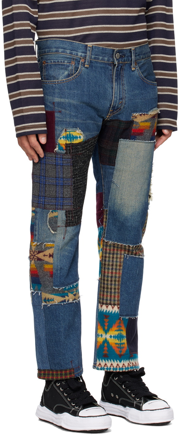 ジュンヤワタナベ リーバイス ペンドルトン JUNYA WATANABE PENDLETON PATCHWORK DENIM - BLACK