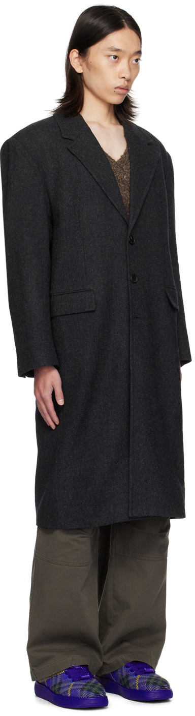 lesugiatelier Gray Tailored Long Coat
