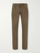RRL - Slim-Fit Distressed Jeans - Brown