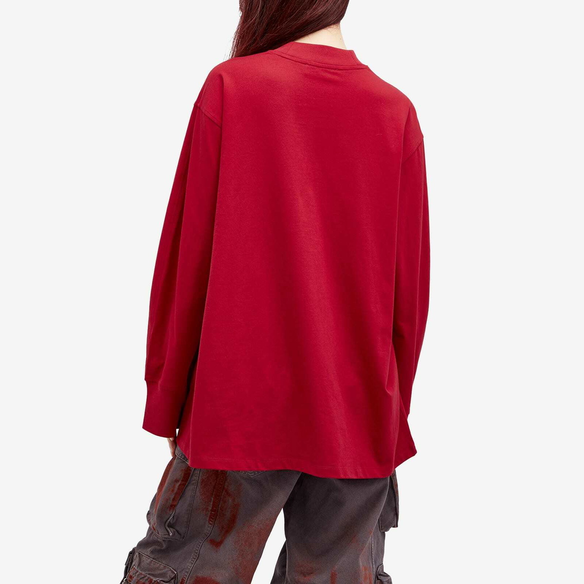 Tシャツ・カットソー THE ATTICO FW25 CLASSIC TSHIRT (WCT00173JJJ025AA 556) Black oversized T-shirt The attico - women - THE ATTICO