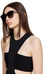 Alexander McQueen Black Graffiti Sunglasses