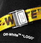 Off-White - Logo-Print Cotton-Twill Bottle Carrier - Black