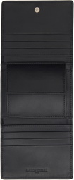 Maison Kitsuné Black 'Maison Kitsuné Paris' Trifold Wallet