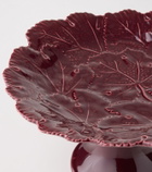 Cabana Vine Leaf ceramic cake stand