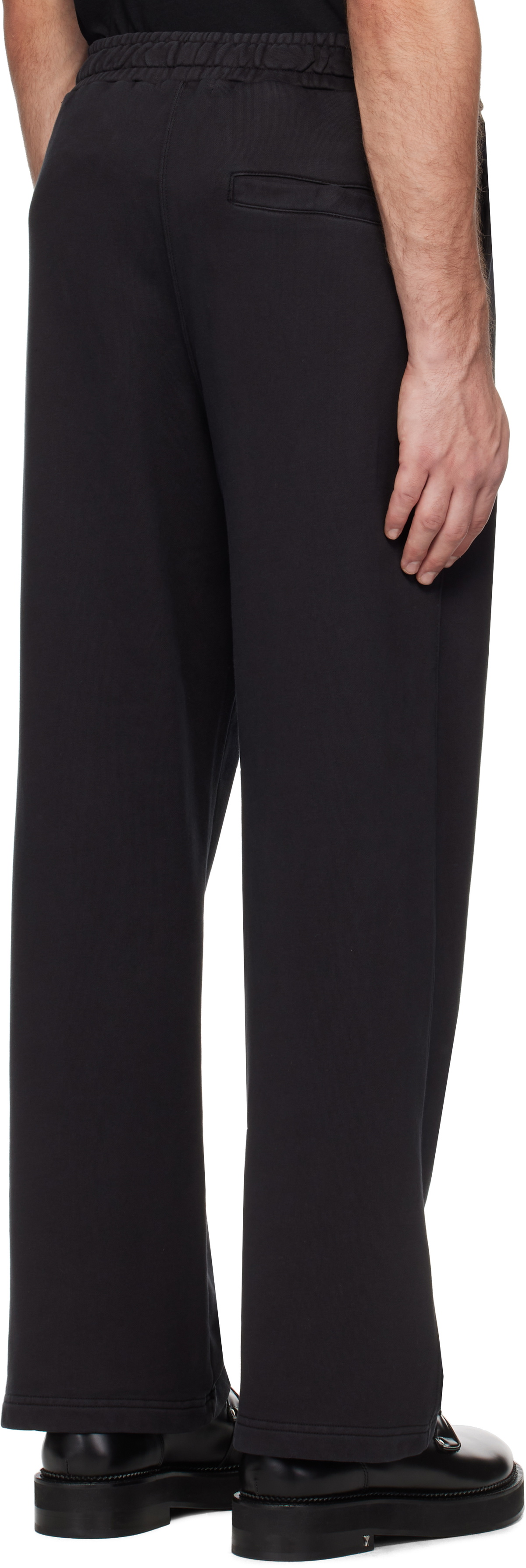BAPE Black Garment Dye Oversized Fit Sweatpants