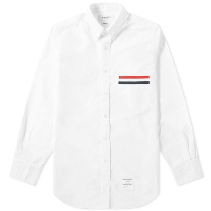 Photo: Thom Browne Grosgrain Pocket Button Down Oxford Shirt