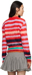 Edward Cuming Red Striped Cardigan