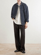 A Kind Of Guise - Thuy Pointelle-Knit Cotton and Linen-Blend T-Shirt - Neutrals
