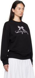 Sandy Liang Black Chrome Sweatshirt
