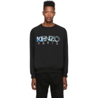 Kenzo Black Woven Cady Logo Sweater
