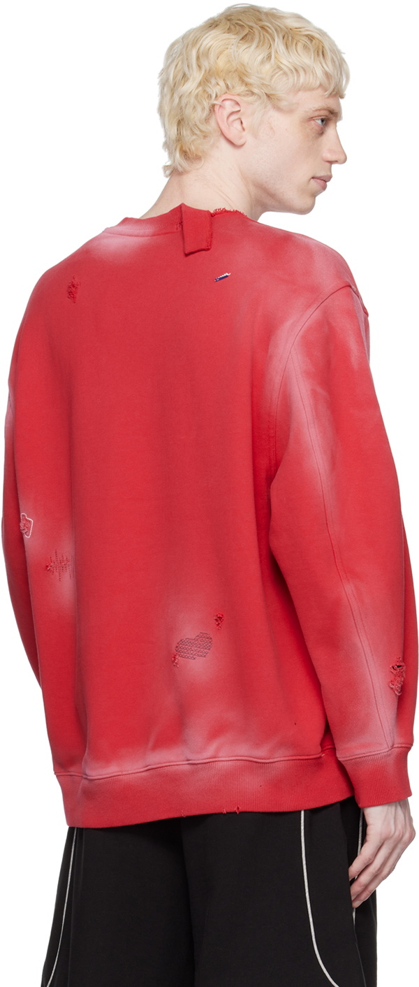 トップス Ader Error Sollec sweatshirt ADER error Red Sollec Sweatshirt ADER error