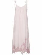 ACNE STUDIOS Cotton Midi Dress with lace