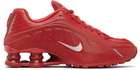 Nike Red Shox R4 Sneakers
