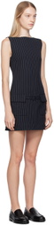 Staud Navy Sheila Minidress