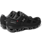 On - Cloudventure Rubber-Trimmed Mesh and Shell Trail Running Sneakers - Black