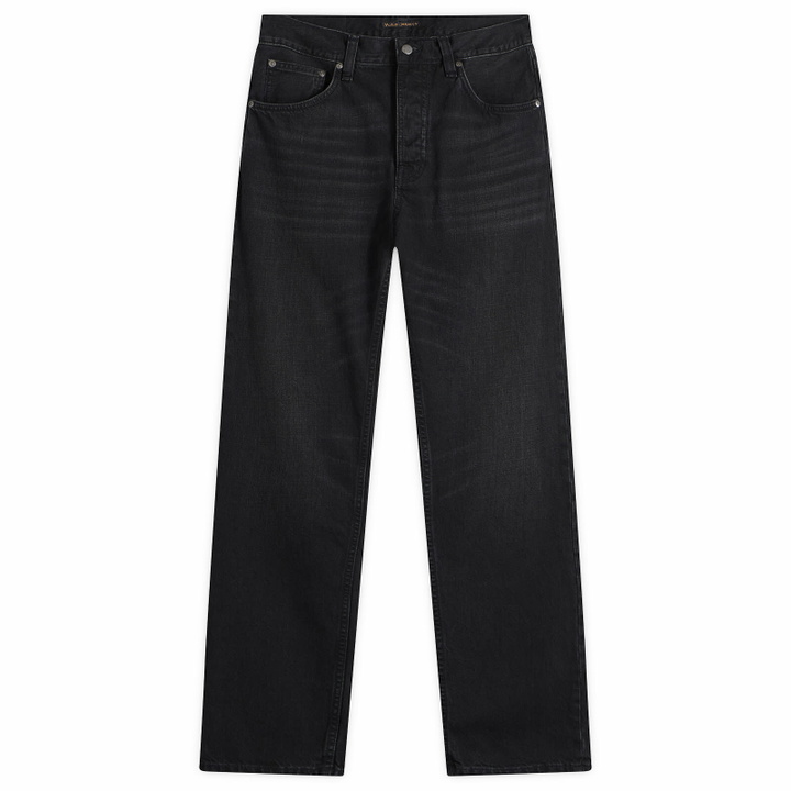 Photo: Nudie Jeans Co Men's Steady Eddie II Tapered Jeans in Black Fog
