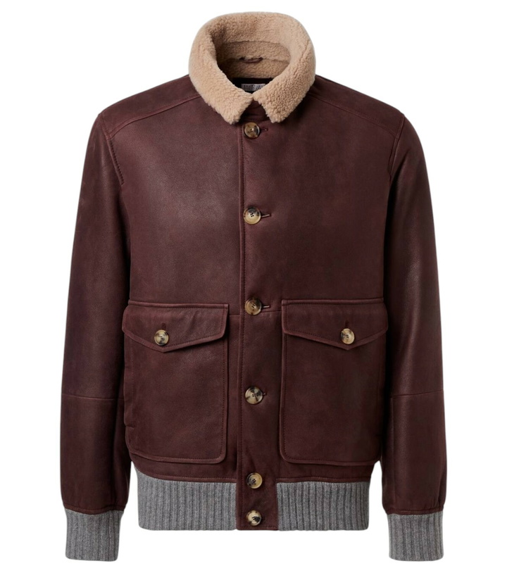 Photo: Brunello Cucinelli Leather jacket