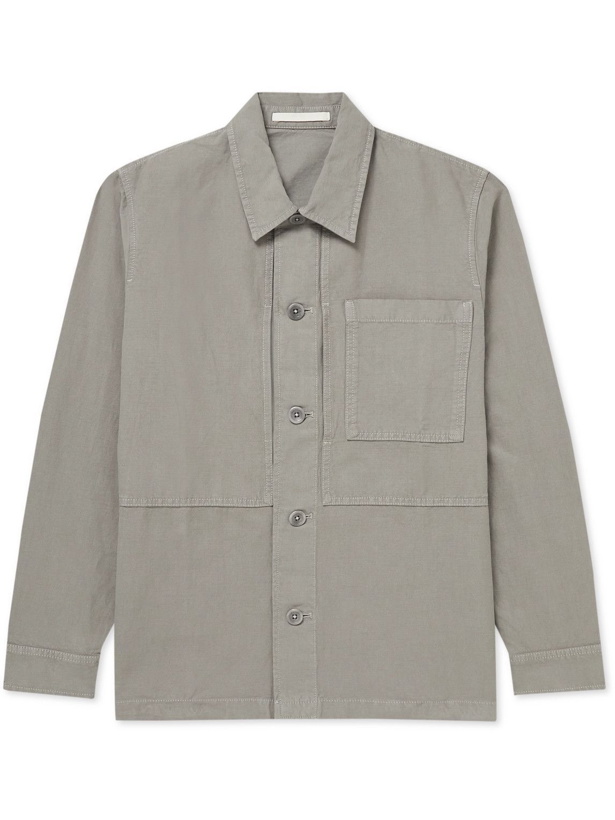 Photo: Norse Projects - Kyle Cotton and Linen-Blend Overshirt - Gray