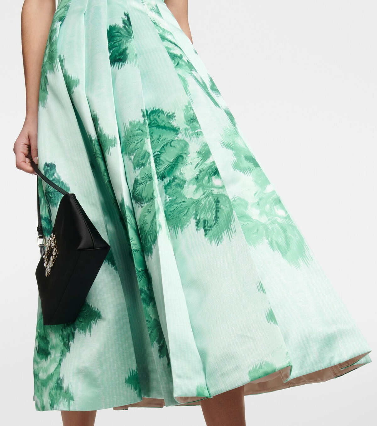 ■Emilia Wickstead アデル フローラル プリーツ ミディ ドレス Emilia Wickstead Adele floral midi dress Emilia Wickstead