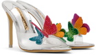 Sophia Webster Silver Vanessa Mules