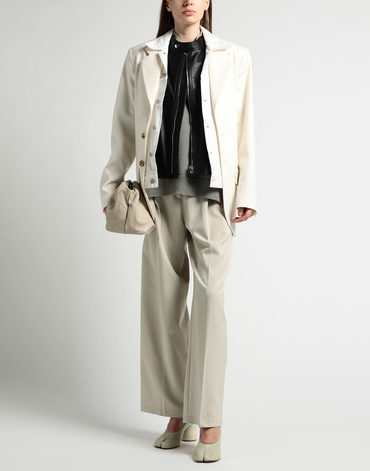 Mm6 Maison Margiela Womens Blazer Cream