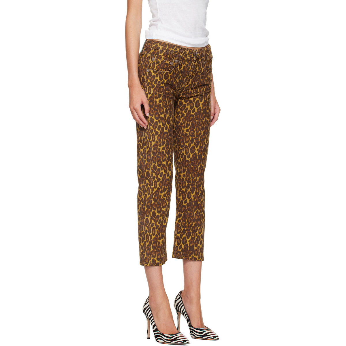 R13 Brown Boy Straight Jeans