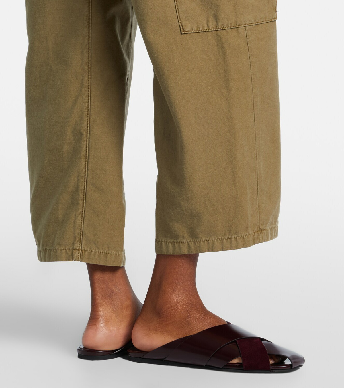 Citizens of Humanity Thassos cropped cotton twill cargo pants