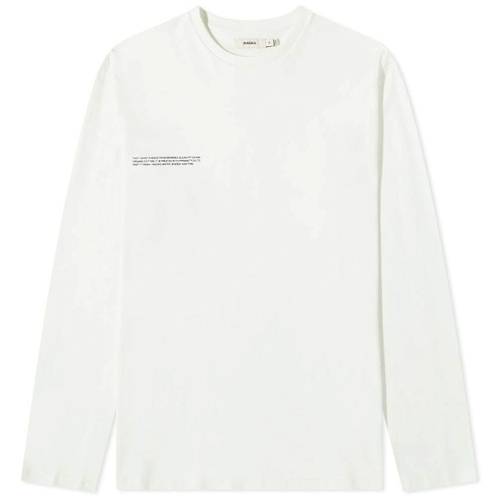 Photo: Pangaia Long Sleeve Organic Cotton C-Fibre T-Shirt in Off White