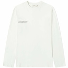 Pangaia Long Sleeve Organic Cotton C-Fibre T-Shirt in Off White