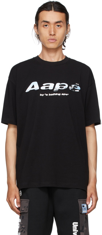 Photo: AAPE by A Bathing Ape Black Logo T-Shirt