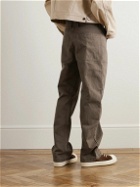 Entire Studios - Task Straight-Leg Stone-Washed Cotton-Canvas Trousers - Brown