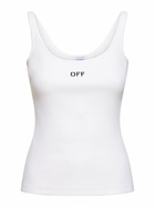 OFF-WHITE Off Stamp Cotton Blend Tank Top