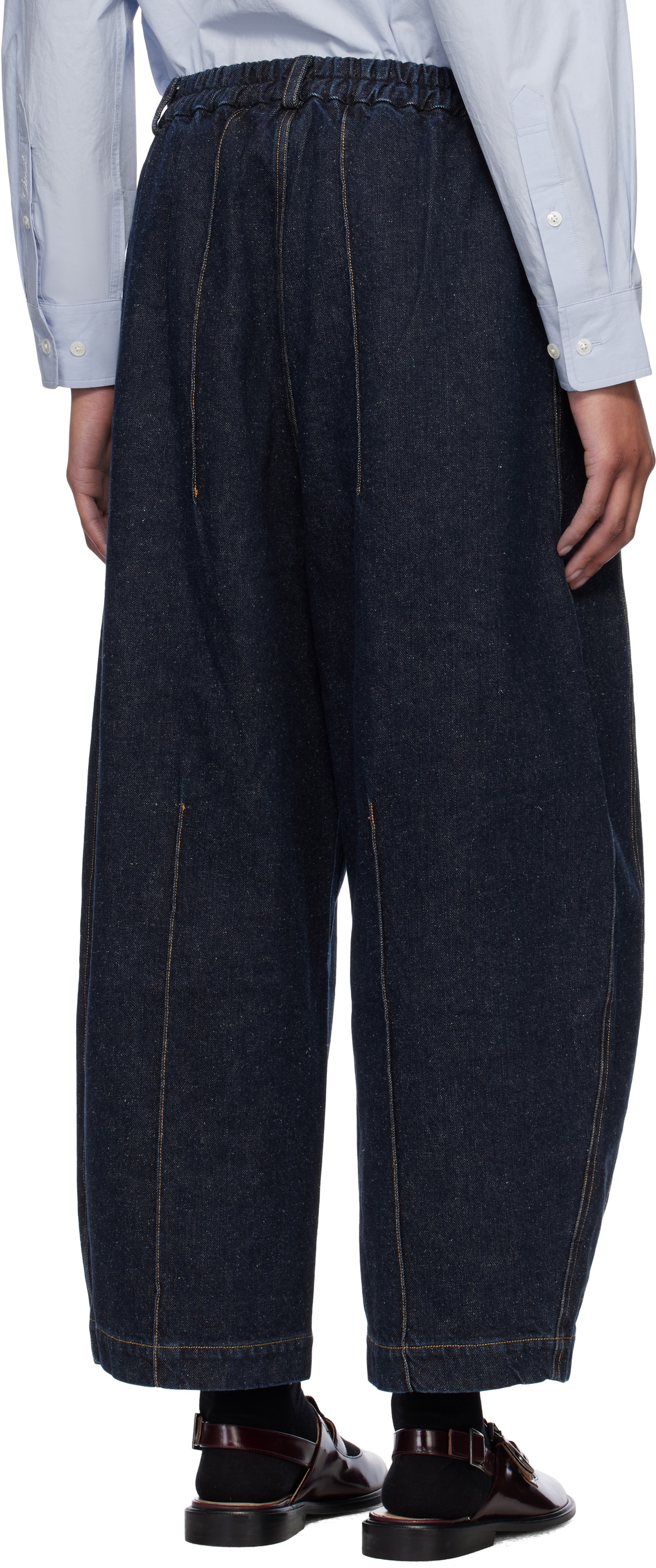 Cordera Blue Seam Curved Jeans