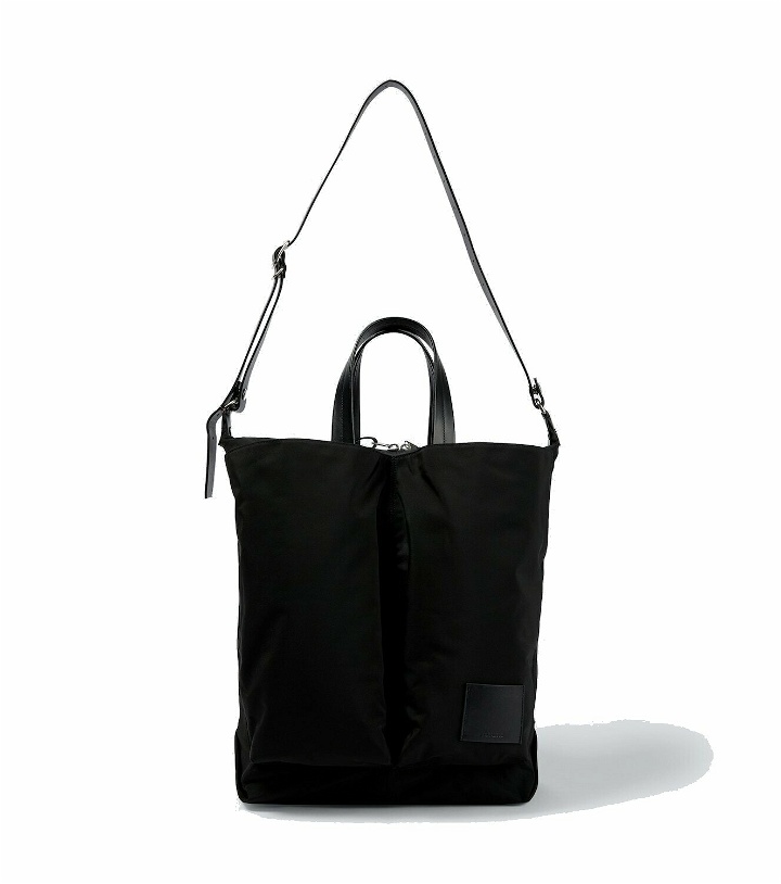 Photo: Jil Sander Medium leather-trimmed tote bag