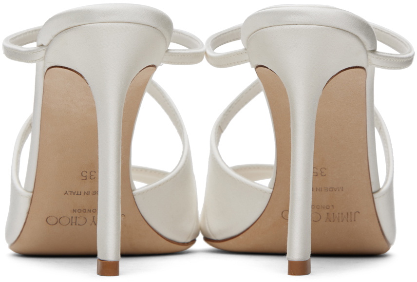 【23AW NEW】Jimmy Choo_woman/ ANISE ミュール 110 / White Latte Patent Leather Mules | ANISE 75 | Spring/Summer 2023