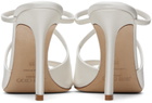 Jimmy Choo White Anise 95 Heeled Sandals