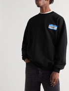 VETEMENTS - Printed Cotton-Blend Jersey Sweatshirt - Black